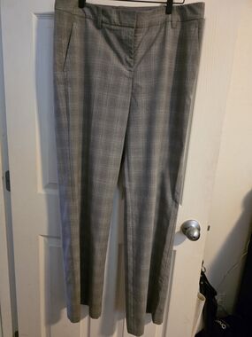 The Limited Gray Plaid Tailored Dress Pants